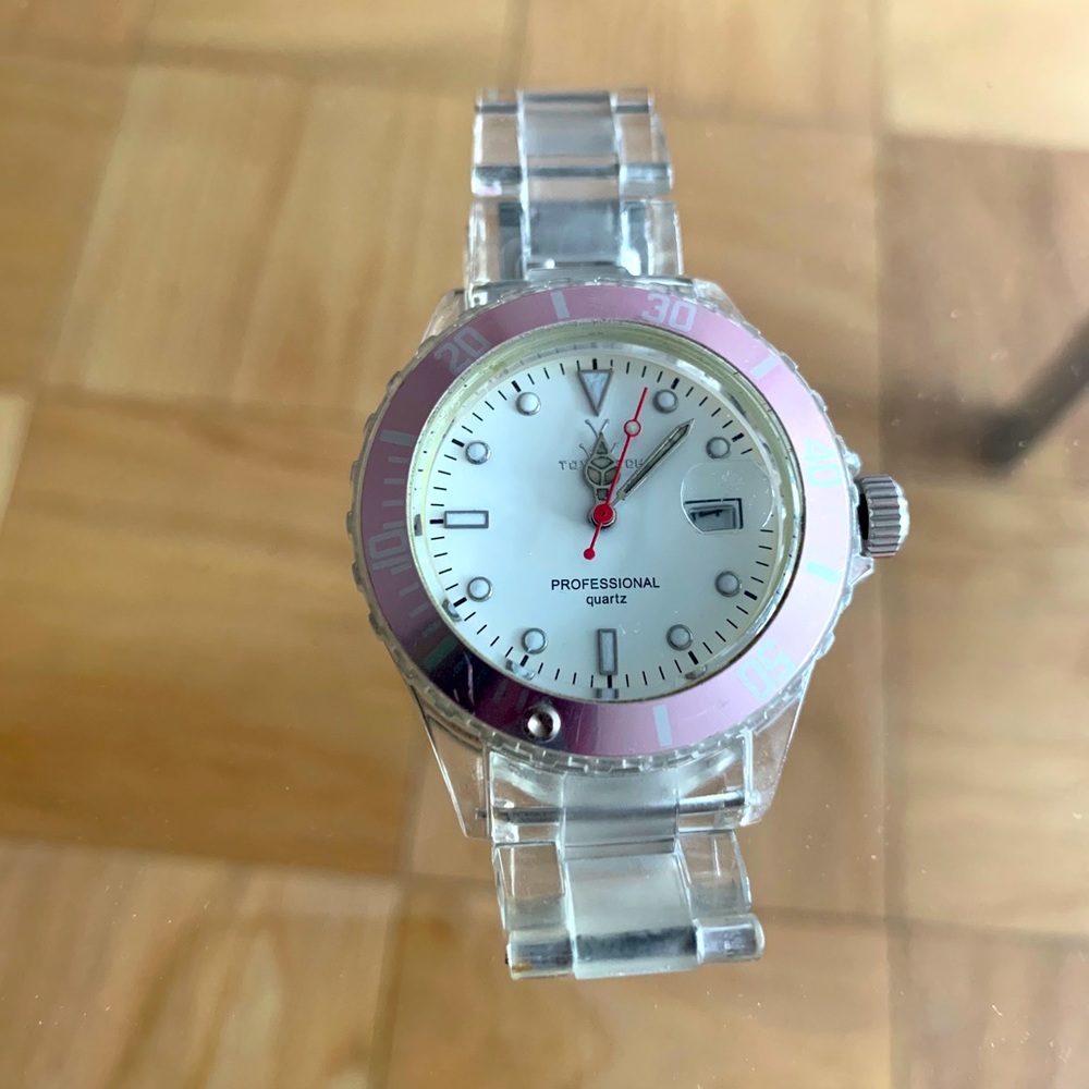 Toywatch Plasteramic Watch Clear Waterresistant W… - image 2